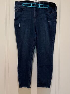 Wit & Wisdom Dark Indigo Cropped Ankle Jeans